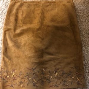 Suede Skirt